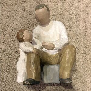 Willow Tree Family Bond Sculpture in Cream and Brown